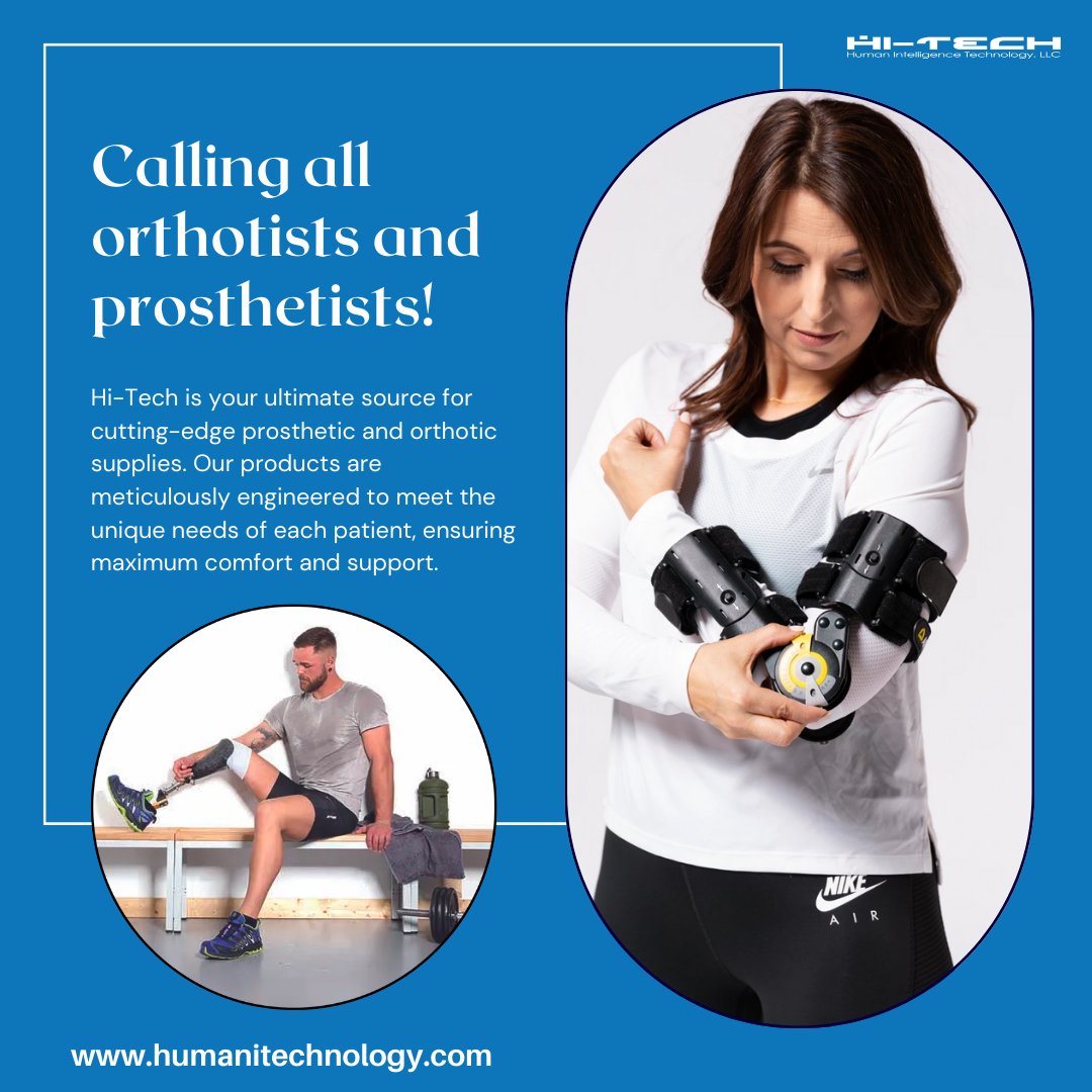 Hi-Tech is your go-to source for cutting-edge prosthetic and orthotic supplies. Each of the products we represent are engineered to meet the unique needs of each patient, ensuring maximum comfort and support. #ManufacturersRep #PatientFirst #HiTechLLC bit.ly/3rrivlj