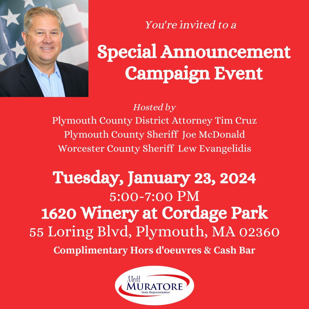 Special Announcement from a great Public Servant!