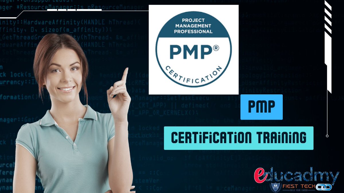 CadmyEdu's tweet photo. The Project Management Professional (PMP) Certification is a globally recognized credential for individuals seeking to enhance their project management skills and advance their careers. Offered by the Project Management Institute (PMI), 

#Training #PMP #PMI #fiesttech #educadmy https://t.co/QzrZ9TwaOi