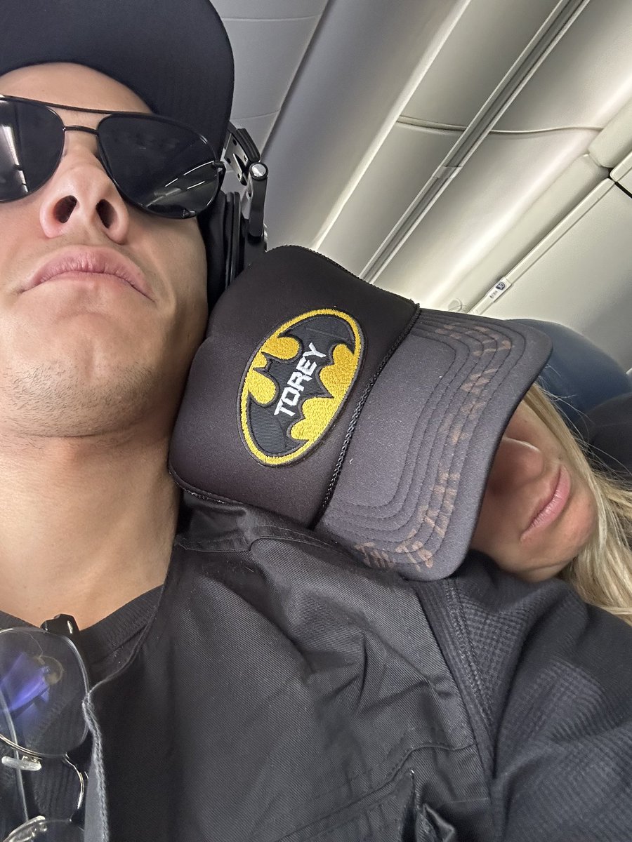 I wanted us to sit together on the flight so I had someone to talk to. Thank you. (She was out light a light)