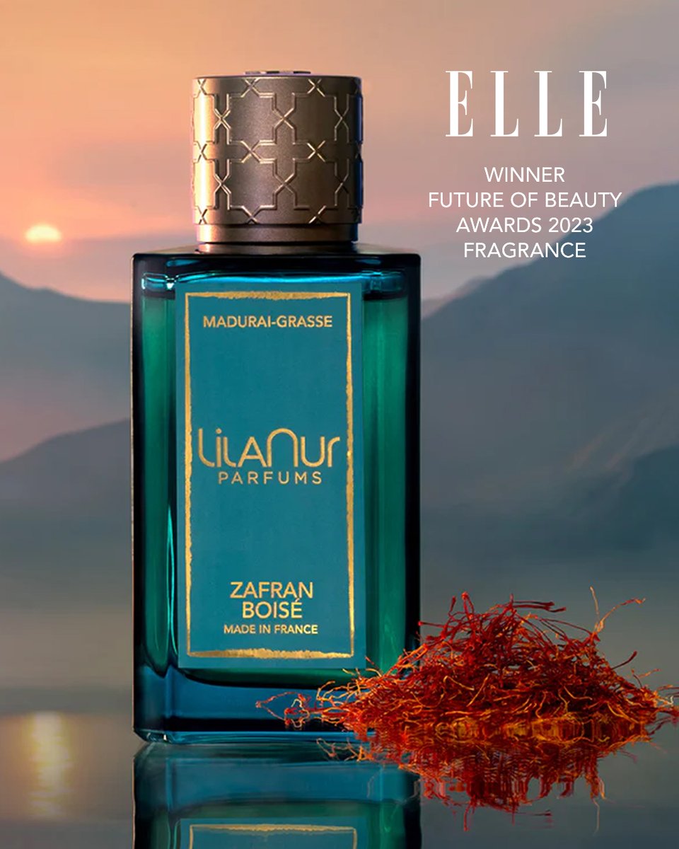 Incredibly honored to have won an <a href="/elleusa/">Elle</a> Future of Beauty Award for our newest launch, Zafran Boisé Eau de Parfum