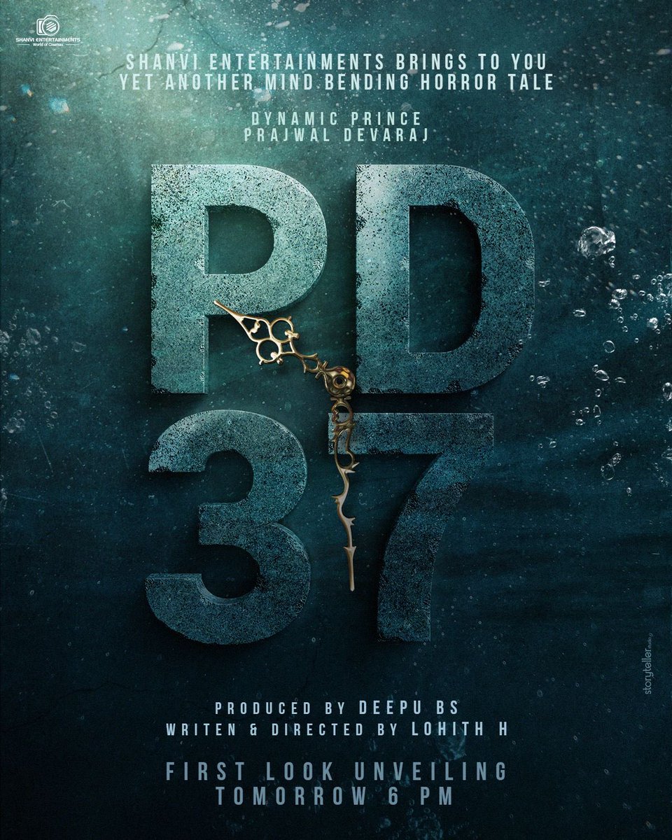 Shanvi Entertainments gears up for the biggest update of the year. 
Time is ticking . 
Set your clocks for tomorrow
 6 pm for a massive update. 
Stay tuned
#PD37
#Prajwaldevraj