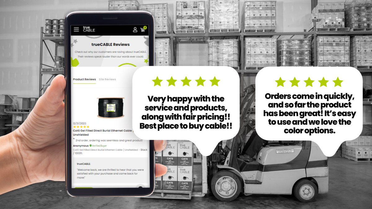 trueCABLEinc's tweet photo. Check out these incredible customer reviews and see what the buzz is about at #trueCABLE. 

Spoiler alert: our customers think we are pretty awesome! 😎

Click to read more : https://t.co/o9HeiRlvpr https://t.co/bYbiSJTtsq