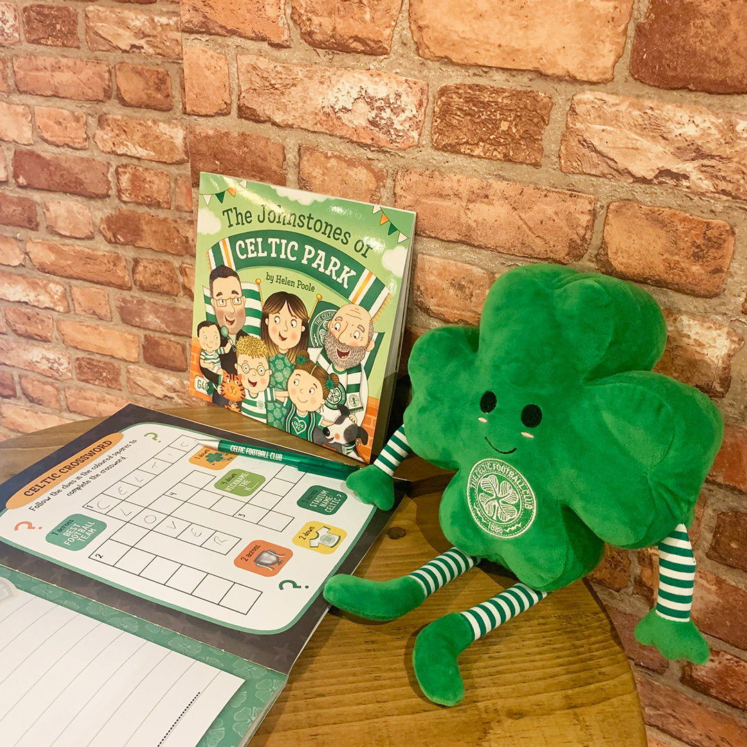 Keep the kids entertained this January 🥶 The Johnstones of Celtic Park rhyming story book is a great read for your wee ones 📖 Clover has been doing the crossword in the new Sticker Activity Book 🖊️🍀 Get yours here: tinyurl.com/bde6zru4