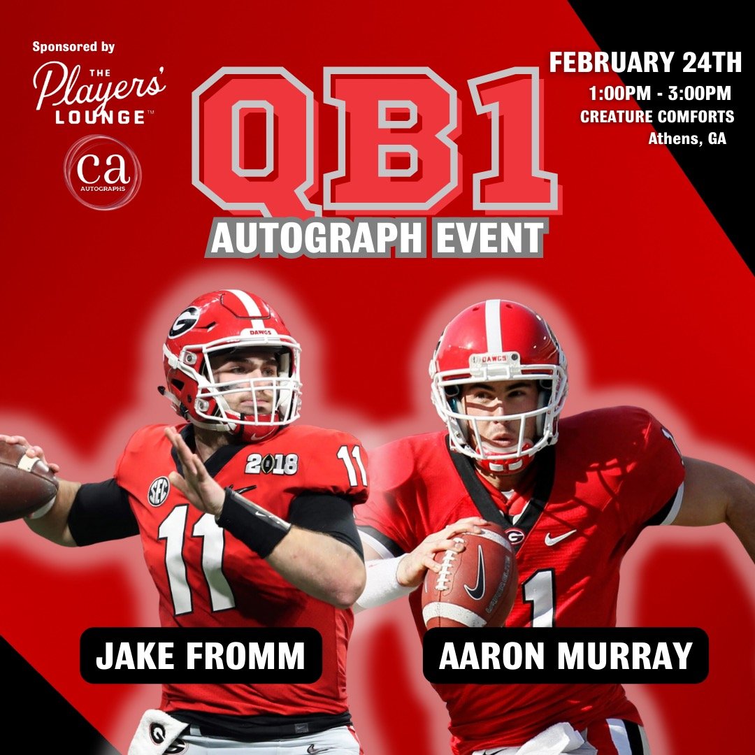 The moment you’ve ALL been waiting for… 🚨Meet @FrommJake & @aaronmurray11 at our QB1 Autograph Event!🚨 🗓️Saturday, February 24th from 1:00 - 3:00! 🕒 📍Creature Comforts Taproom! 🍻 🎟️ bit.ly/tpl_ca_qb1 SPONSORED by The Players' Lounge & CA Autographs! 🏈 Come and…