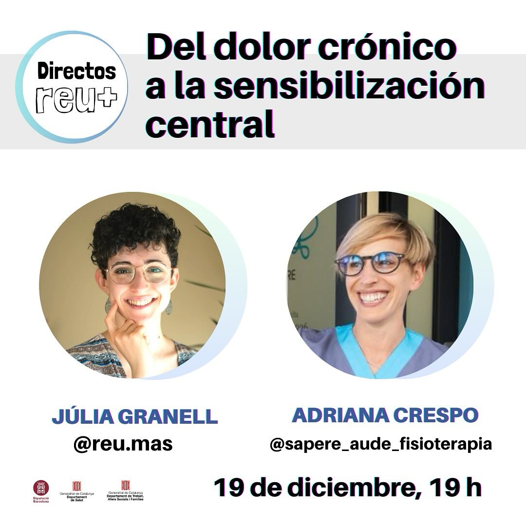 xavitones's tweet photo. Rompiendo esquemas con el dolor crónico. Espectacular entrevista a Adriana Crespo sobre el tratamiento del #dolor y #dolorcrónico desde la #fisioterapia. Nuevo directo @reu_mas. Para volver a verlo https://t.co/83ExAJtcSc https://t.co/65X6qks8Vg