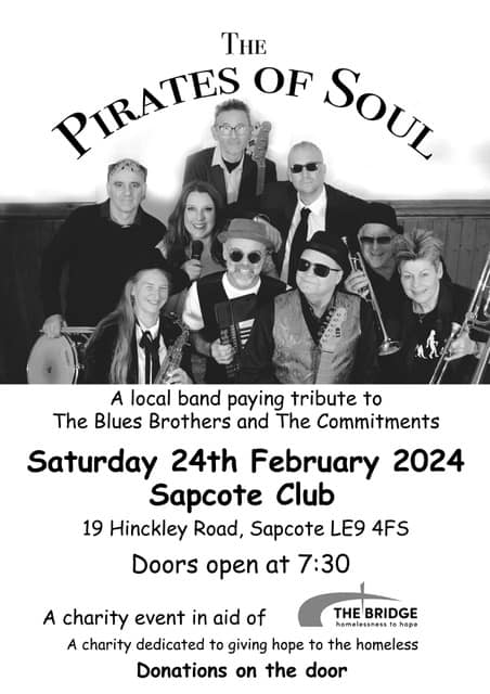 LeicesterBridge's tweet photo. Looking for something fun to do in the cold weather? Head down to this fantastic event in aid of The Bridge Homelessness to Hope on 24th February 2024! With all proceeds going to our charity in support of people experiencing homelessness in Leicester 🙂 https://t.co/8dscWGw9ir