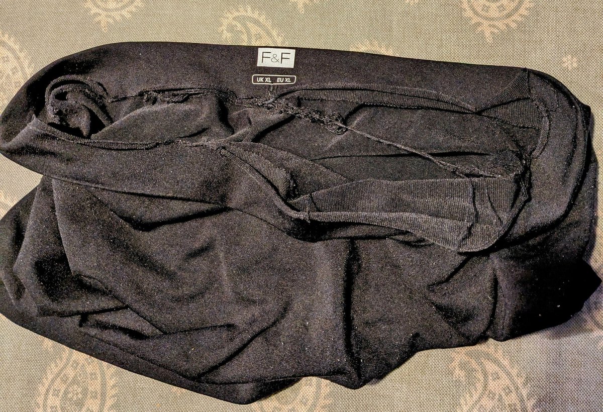 JillBaron's tweet photo. @Tesco Laughing- my larger lady boxer style knickers. Went to local store with my problem. They unravelled as I wore them. Wanted to report the waistband issue- "eeuuww, did it happen when you washed them?" No, when I was wearing them. "eeuuww". They didn't want them back! https://t.co/Gghk1aOe1D