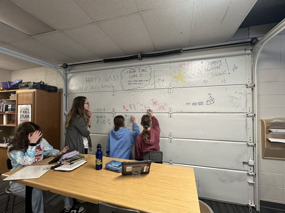 WSA_Saratoga's tweet photo. When the “Learning Space” truly becomes the LEARNING SPACE-

every single nook and cranny 🗺️ 
📚✨🧮 💪🏾

#math #FlexibleLearningSpace #PersonalizedLearning #STEM #Math #Collaboration 🔮 @waukeshaschools @STEMForward @Institute4PL https://t.co/AhiT0QeGOb