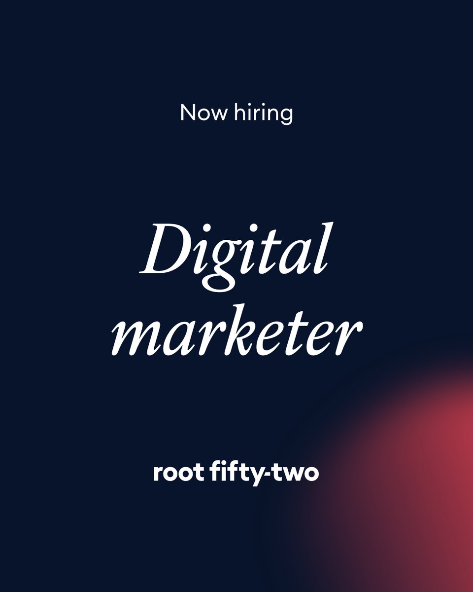 We're on the lookout for a Digital Marketer to become a valuable part of our team. Get ready to immerse yourself in a range of client accounts spanning different industries. If you're eager to thrive in a dynamic role within a fast-paced setting, apply today 🌟

#digitalmarketing