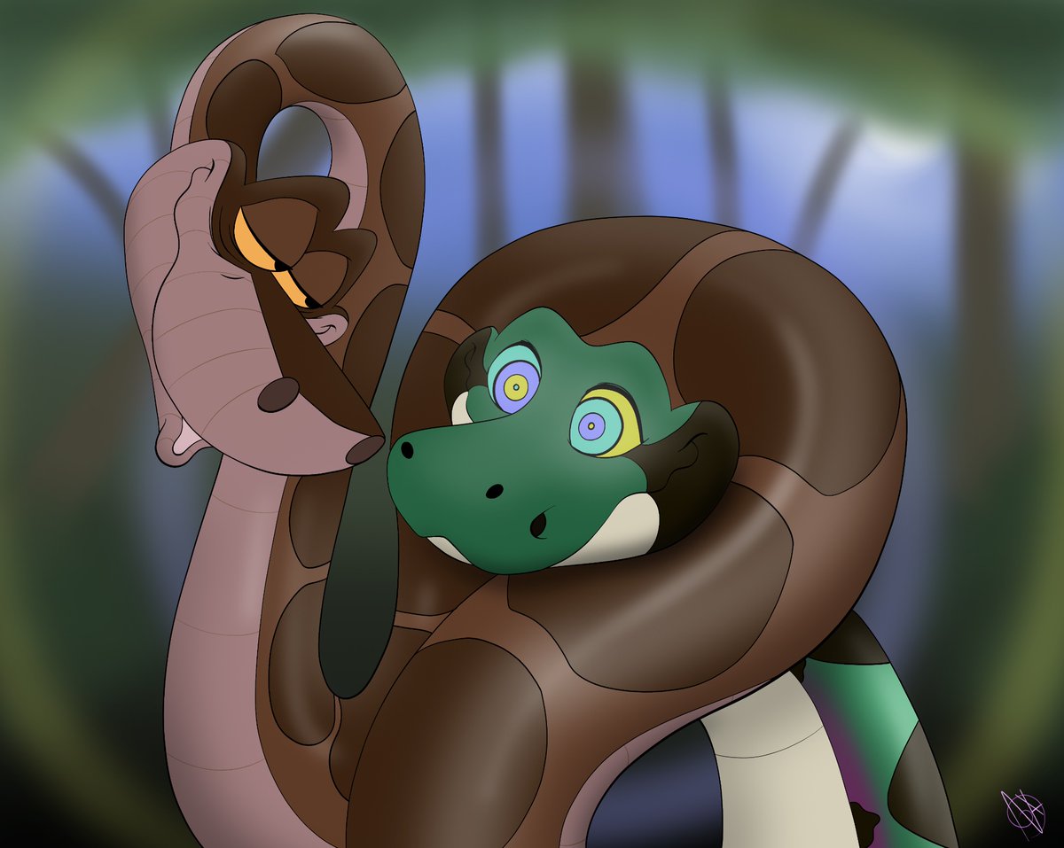 *PING* Aaaaand he’s gone. Hehe I guess Kaa wins this round. Bet Sierra’s gonna be a little upset when he wakes up. :3 Happy Friday everyone! Hope y’all have a mossst excccellent day today!