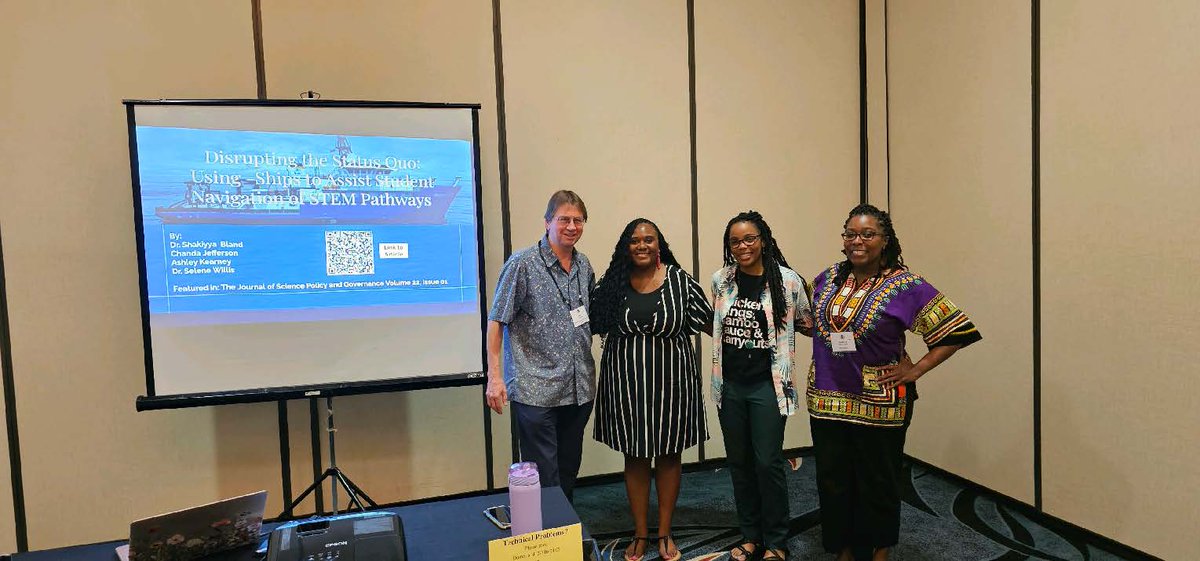 Disrupting the Status Quo in #STEM ! We love an #EinsteinFellows reunion at the Hawaii International Conference on Education with alumni and current Fellows @TheRealChandaJ @AshleyCKearney Joel Truesdell, @ProfShakB, @PascaleCreek @MPStewart13 #EinsteinFellows23