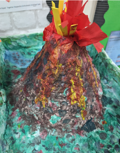 TreesBare's tweet photo. Year 3 completed some fantastic volcano projects over the Christmas holidays. Well done!! https://t.co/brLQwYaVT7