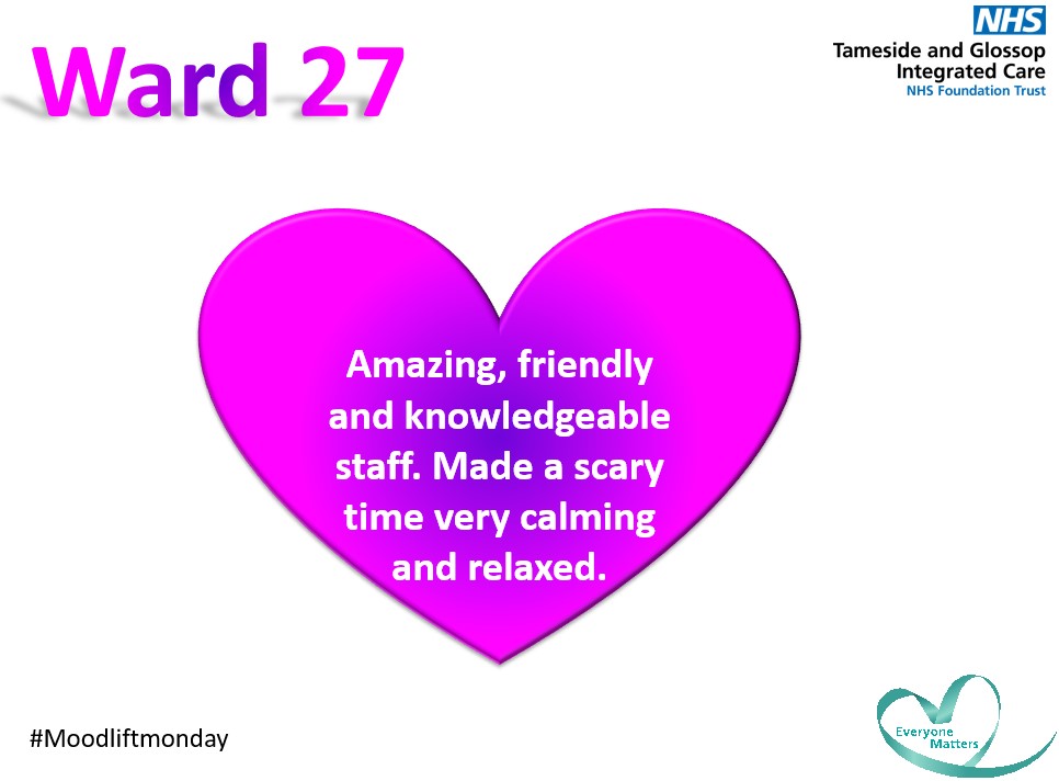 The Patient Experience Team (@tgicftptexp) on Twitter photo Good Morning All. Let's warm up your week with some amazing feedback received. It's #Moodliftmonday.
<a href="/SusieR1/">Sue💙</a> <a href="/tracycamps/">Tracy Campbell</a> <a href="/NicolaFirth6/">Nicola Firth</a> <a href="/GraceWall/">Grace Wall💙</a> @pat_exp_plus <a href="/SCamkin/">Sharon Camkin</a> <a href="/jencenny/">Jennifer Heath</a> <a href="/kerryreede/">Kerry Reede Field</a> <a href="/amakepeace1/">antony makepeace</a> <a href="/Michell86248505/">Michelle Payne</a> <a href="/juliehorrocks18/">Julie Horrocks</a> <a href="/JanetCordwell/">Janet cordwellharmer</a> <a href="/mkiller5/">Matthew Kilheeney 💙</a> <a href="/wildman_melanie/">Melanie wildman</a> Good Morning All. Let's warm up your week with some amazing feedback received. It's #Moodliftmonday.
<a href="/SusieR1/">Sue💙</a> <a href="/tracycamps/">Tracy Campbell</a> <a href="/NicolaFirth6/">Nicola Firth</a> <a href="/GraceWall/">Grace Wall💙</a> @pat_exp_plus <a href="/SCamkin/">Sharon Camkin</a> <a href="/jencenny/">Jennifer Heath</a> <a href="/kerryreede/">Kerry Reede Field</a> <a href="/amakepeace1/">antony makepeace</a> <a href="/Michell86248505/">Michelle Payne</a> <a href="/juliehorrocks18/">Julie Horrocks</a> <a href="/JanetCordwell/">Janet cordwellharmer</a> <a href="/mkiller5/">Matthew Kilheeney 💙</a> <a href="/wildman_melanie/">Melanie wildman</a>