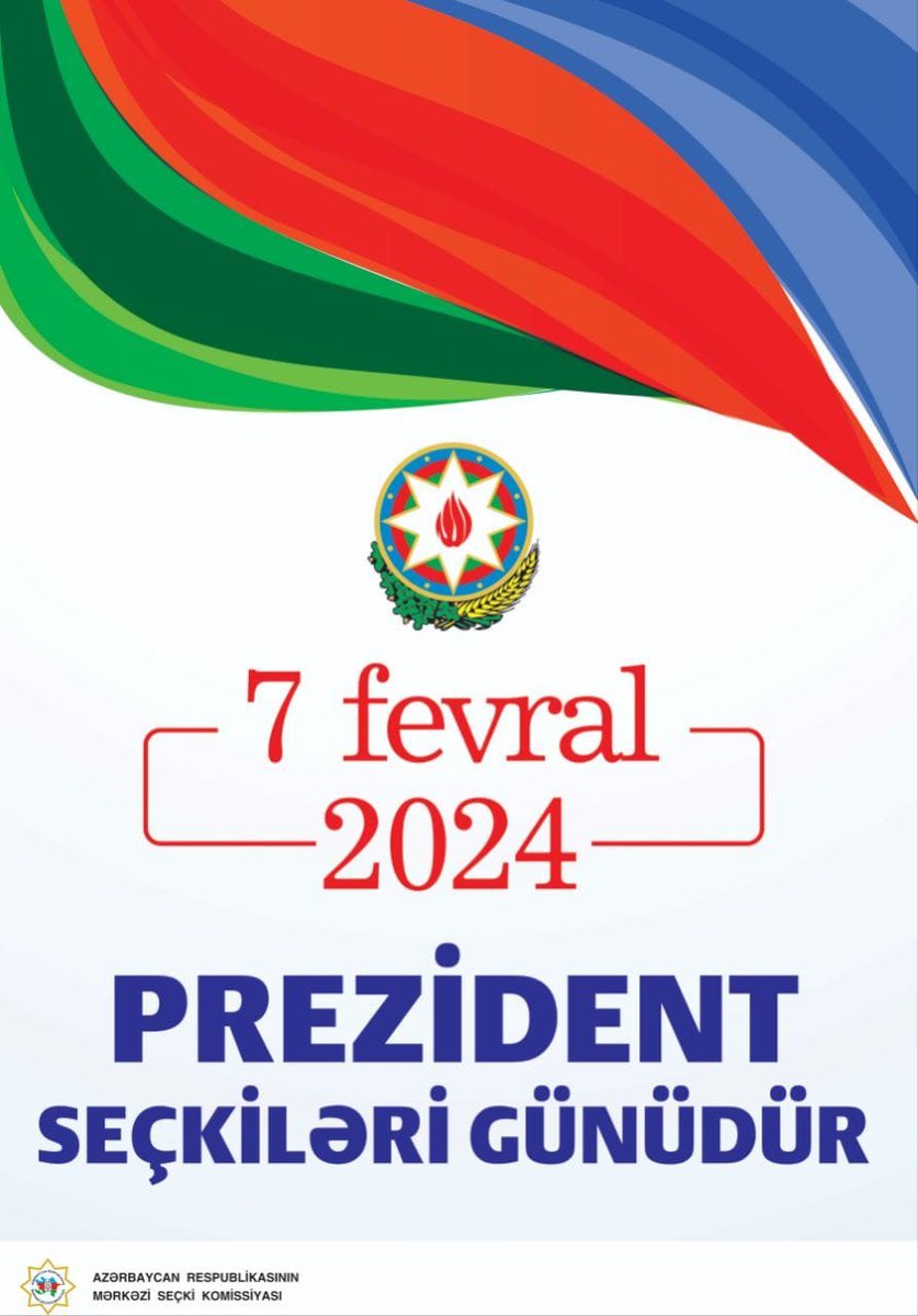 7 FEVRAL 2024-cü il PREZİDENT SEÇKİLƏRİ GÜNÜDÜR. HAMILIQLA SƏS VERƏK!

#Prezidentseçkiləri #Seçki2024
infocenter.gov.az/e-services/ads…