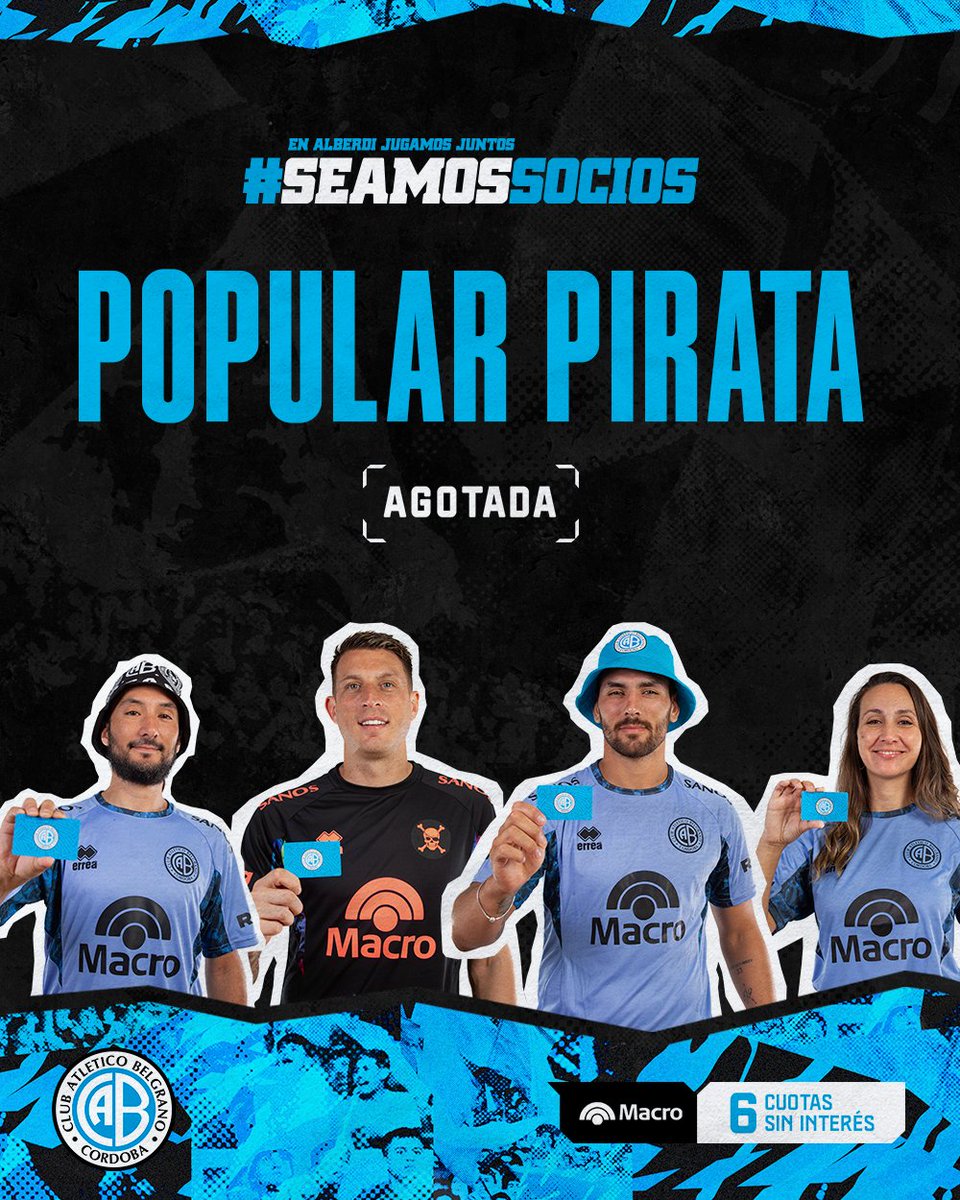 ¡POPULAR AGOTADA!❤️‍🔥
⚔ Cuellar Baja también
⚔ Alberdi al 85%

Jugamos juntos.
#SeamosSocios