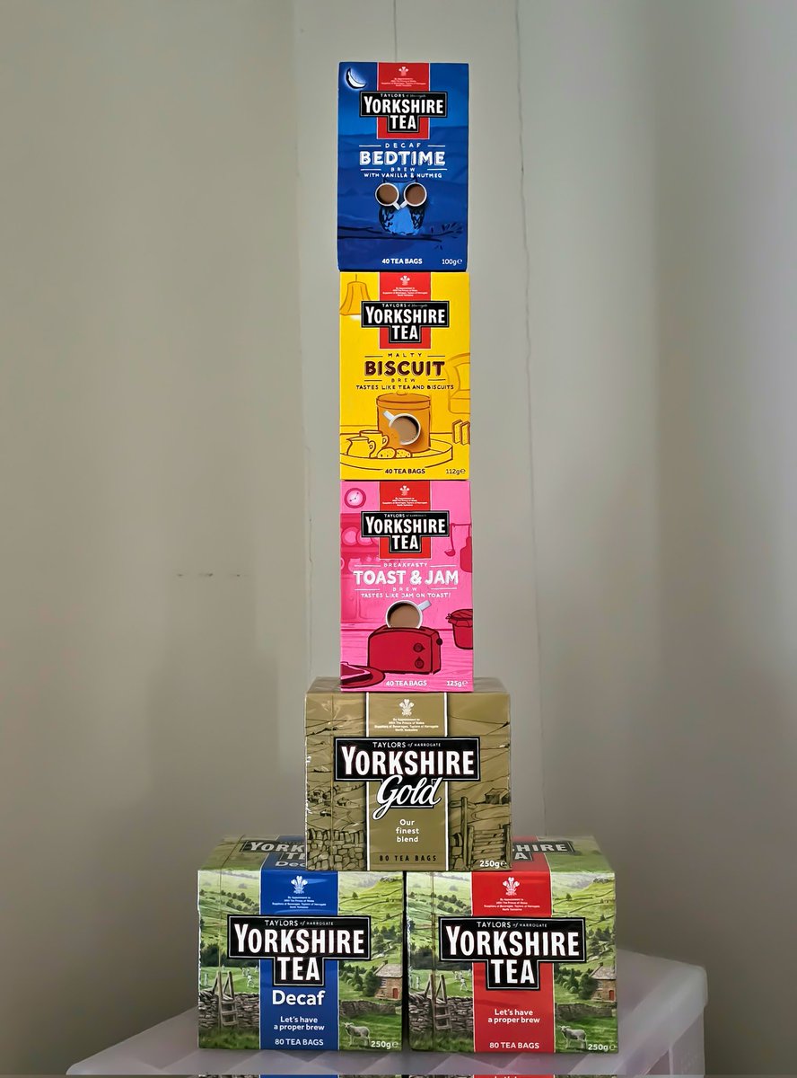 @LakesStiles @YorkshireTea @_sentwithlove Many thanks to @YorkshireTea for the very kind gift of many teas, in support of #Stilecup2024!! ☕️ 🫖🪜🙂 #tea