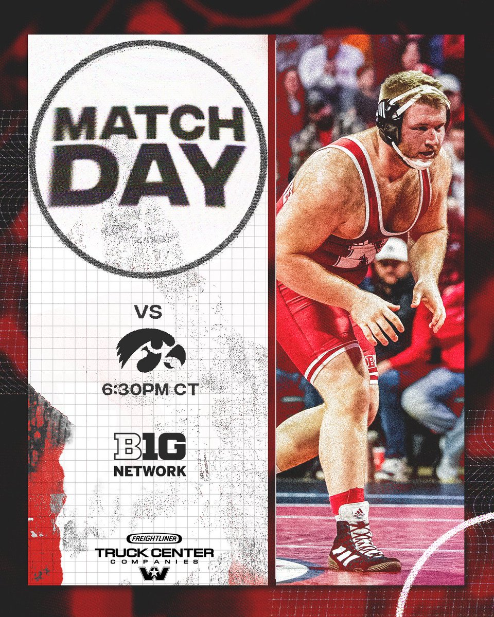 B1G Border Battle

🆚 No. 2 Iowa
📍 Bob Devaney Sports Center
⌚️ 6:30pm CT
📺 <a href="/BigTenNetwork/">Big Ten Network</a>
📄 go.unl.edu/qdhk