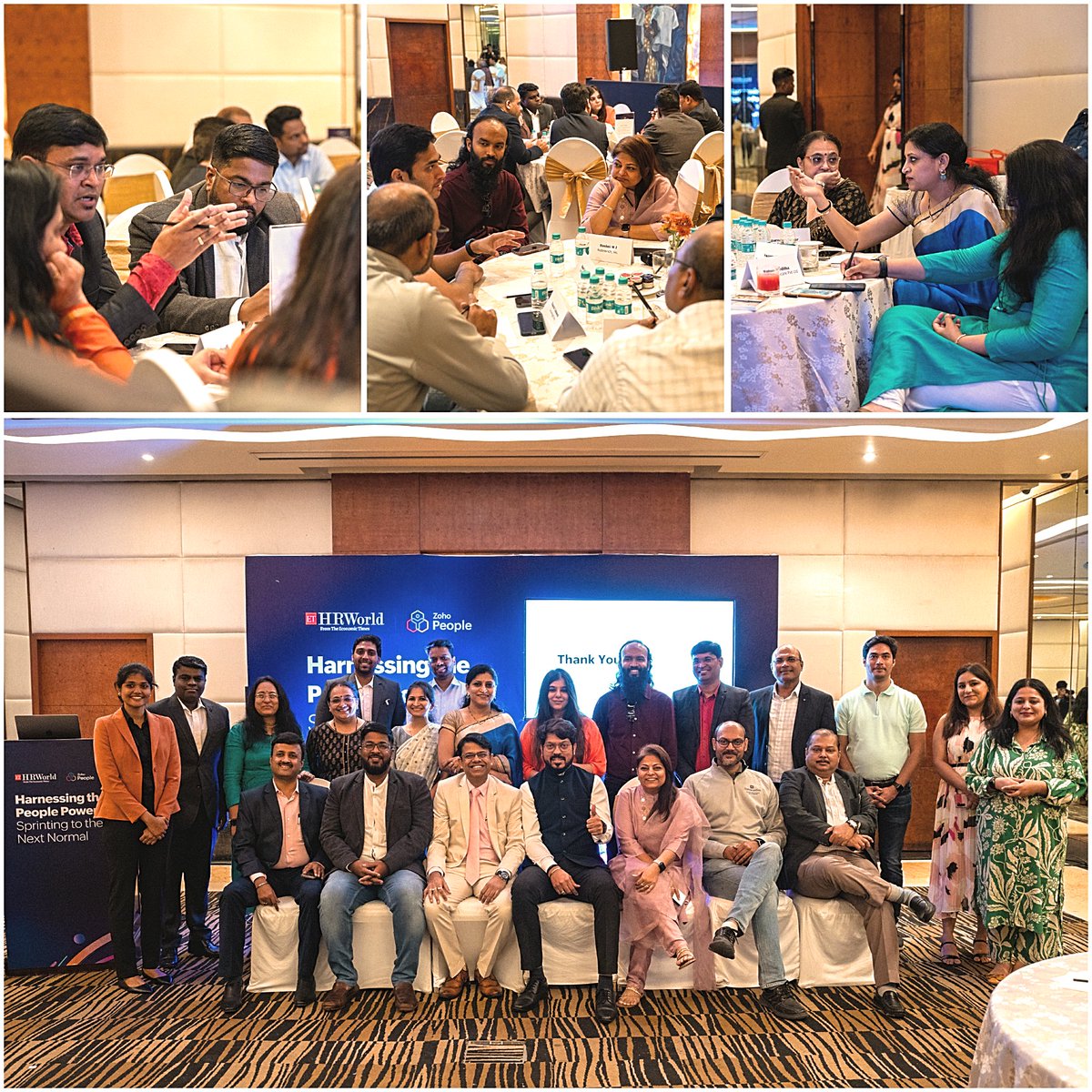 ZohoPeople's tweet photo. We recently teamed up with ETHRWorld to bring top CHROs together for valuable insights on how organizations can optimize their employee lifecycle, provide an exceptional working experience, and develop their talent management strategies while adapting to the #nextnormal era.

#HR https://t.co/dXXtVWD8iK