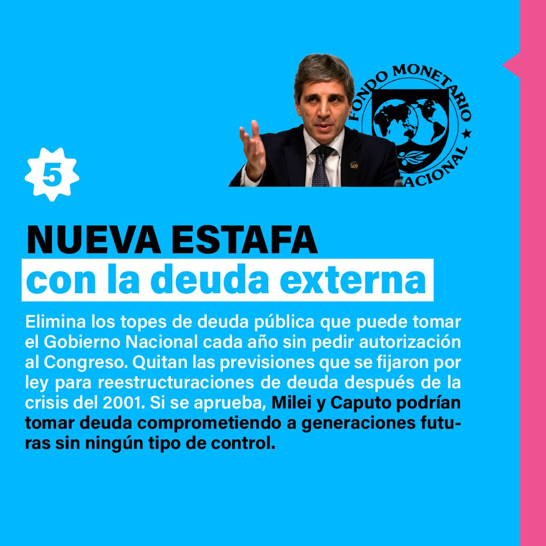 LaCorrienteMas's tweet photo. Nos endeudó por 100 años y sigue tomando deuda!! #EstafadorSerial
#NoALaLeyOmnibus https://t.co/SYvUCnTY5e