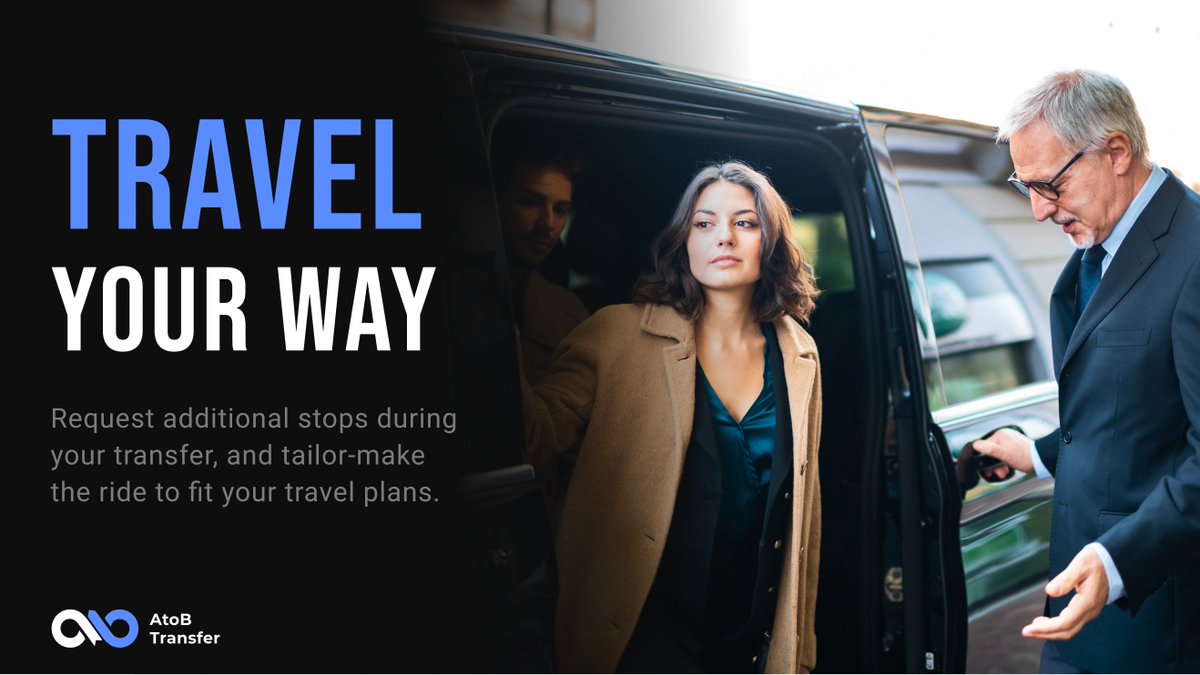 AtoB_transfer_'s tweet photo. Need a break during your transfer? No problem! AtoB lets you add extra stops to your ride, so you can see more and do more. Check out https://t.co/dYWirVVhqo for details. #atobtransfer #airporttaxi #airporttransfer #chauffeurservice #travel https://t.co/K2HGOj9B0q