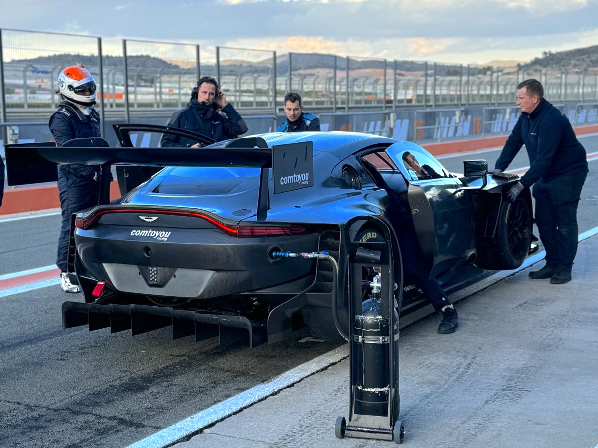 GT World Challenge Europe Powered by AWS (@gtworldcheu) on Twitter photo The new Aston Martin Vantage GT3 has been on-track today 👀
<a href="/ComtoyouRacing/">Comtoyou Racing</a> put the car through its paces at Valencia 🚀
Who's excited to see this on the grid in 2024? 🙌
#FanatecGT | #GTWorldChEu The new Aston Martin Vantage GT3 has been on-track today 👀
<a href="/ComtoyouRacing/">Comtoyou Racing</a> put the car through its paces at Valencia 🚀
Who's excited to see this on the grid in 2024? 🙌
#FanatecGT | #GTWorldChEu