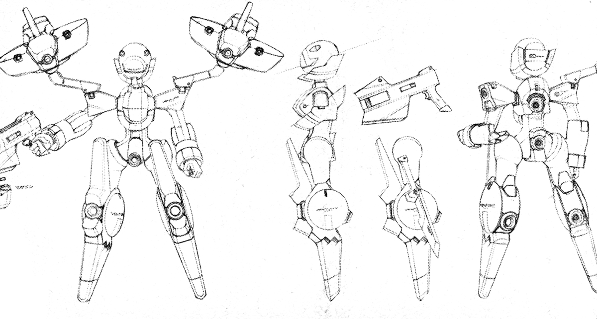 ItsFantasticAC's tweet photo. Rounder design sketches for Senko no Ronde, by CHOCO. https://t.co/0XjbKaEKwB