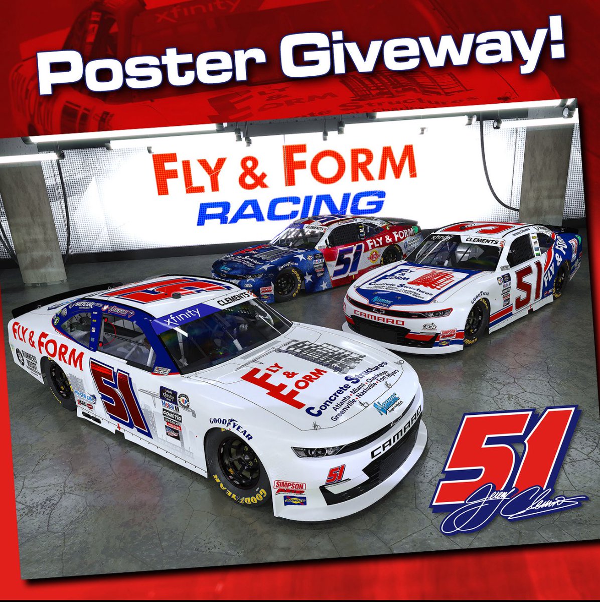 Fly & Form Racing (@flynformracing) on Twitter photo 🏗️🏁🚨GIVEAWAY🚨🏁🏗️
We will be on the <a href="/AREA_51Podcast/">AREA 51 RACING PODCAST</a> next Tuesday at 7pm est. To enter to win this 16x24 poster:
🟥 - Subscribe to the YouTube page
youtube.com/@Area51RacingP…
⬜️ - Follow the <a href="/AREA_51Podcast/">AREA 51 RACING PODCAST</a>
🟦 - Comment: Your favorite Fly & Form Paint Scheme
We will be giving 🏗️🏁🚨GIVEAWAY🚨🏁🏗️
We will be on the <a href="/AREA_51Podcast/">AREA 51 RACING PODCAST</a> next Tuesday at 7pm est. To enter to win this 16x24 poster:
🟥 - Subscribe to the YouTube page
youtube.com/@Area51RacingP…
⬜️ - Follow the <a href="/AREA_51Podcast/">AREA 51 RACING PODCAST</a>
🟦 - Comment: Your favorite Fly & Form Paint Scheme
We will be giving