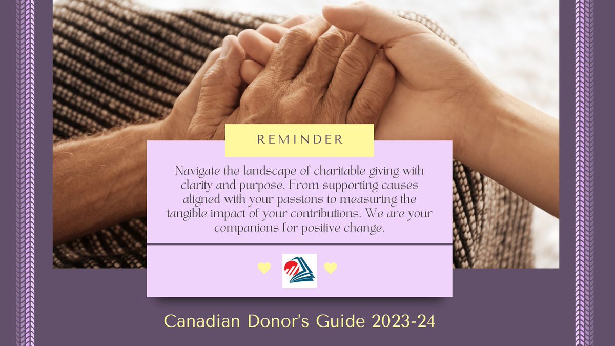 Explore purposeful giving with the Canadian Donor's Guide.  Now available online at:  inukshuk-enterprises.dcatalog.com/v/2023-24-Cana… #plannedgiving #estateplanning #legacygiving #Philanthropy #ImpactfulGiving #NewRelease #CharityGuide
