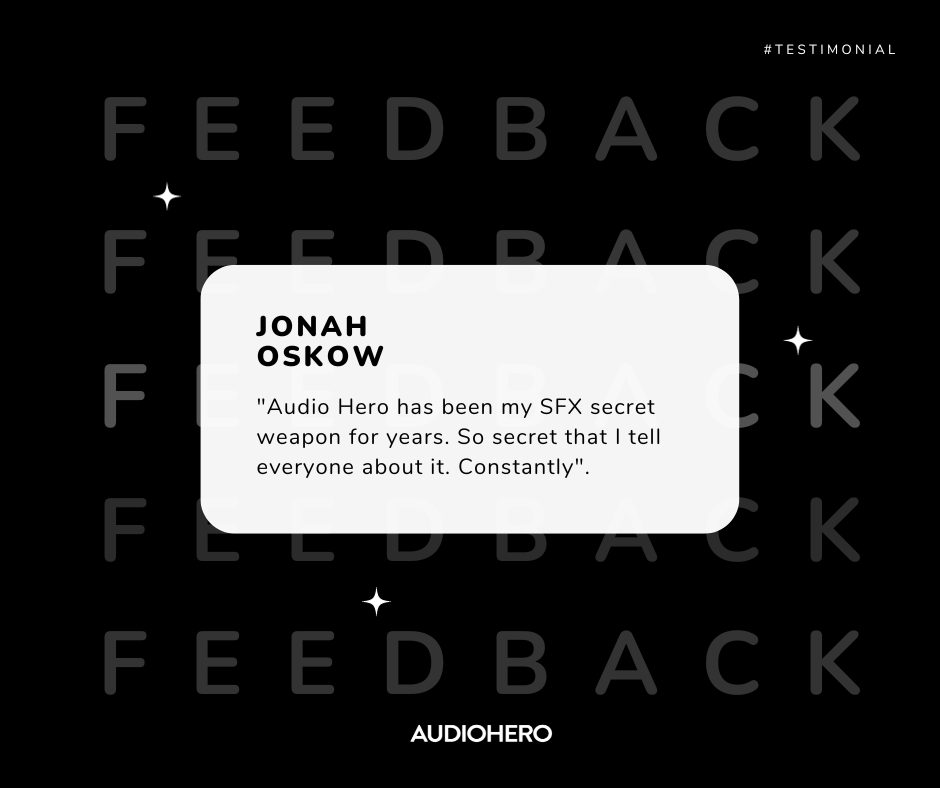 ✨ Our clients say it best! 
Elevate your audio game with Audiohero. 🤩

Your story, our soundtrack. Let's create something extraordinary together! 🚀

Check us out at audiohero.com

#clients  #Reviews  #testimonial  #soundeffects #royaltyfree #soundlibrary