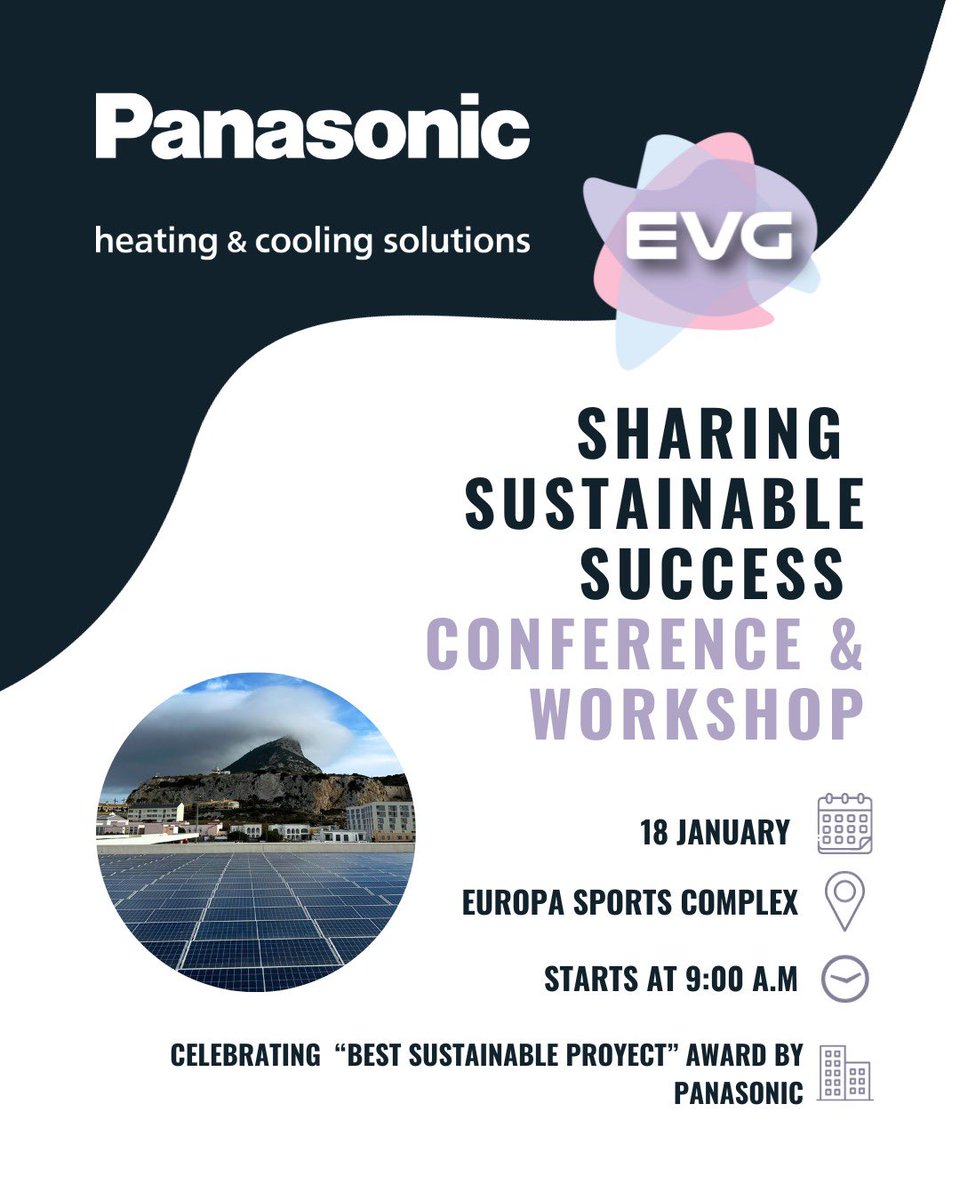 Calling all Construction/Engineer Enthusiast! 🛠️🏗 🏢 Spaces are limited, so secure yours now! Contact us for free registration at info@evgib.com or +350 200 50 100. @PanasonicHC_es #gibraltar #panasoniceurope #mostsustainablebuilding #sustainableconstruction