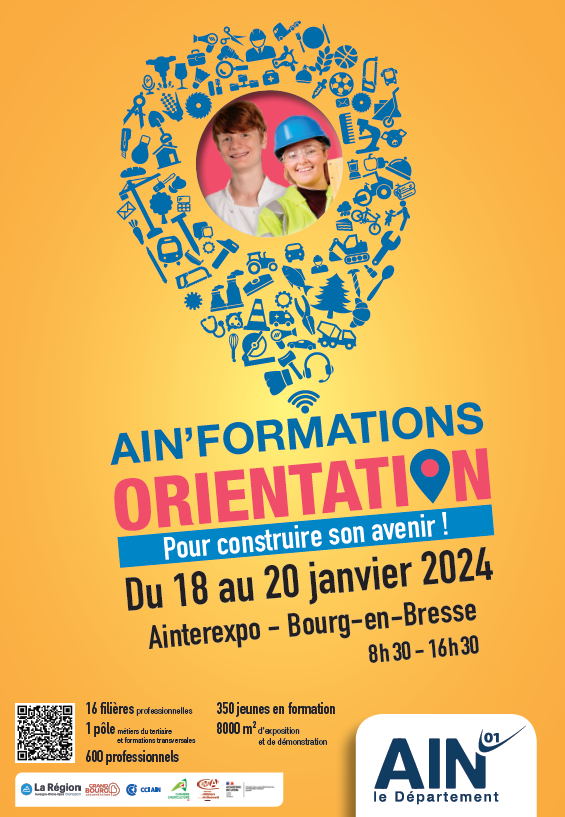 Departement_AIN's tweet photo. 📌Conférence de presse / Présentation du salon Ain'Formations Orientation #AFOR en présence de J. #Deguerry, @baude_veronique, les représentants de @IaDasen, @CCI_Ain, @ChambAgri01 et #CMA et des jeunes en formation✅Dossier de presse : https://t.co/OU46CH5ZJ9 #Ain https://t.co/74Z4c37Ikd
