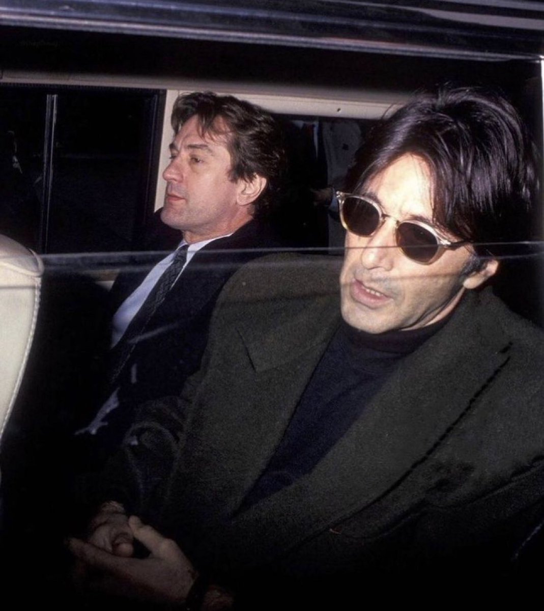 RealEmirHan's tweet photo. Robert De Niro and Al Pacino (1995) https://t.co/OJuiNsoCpO