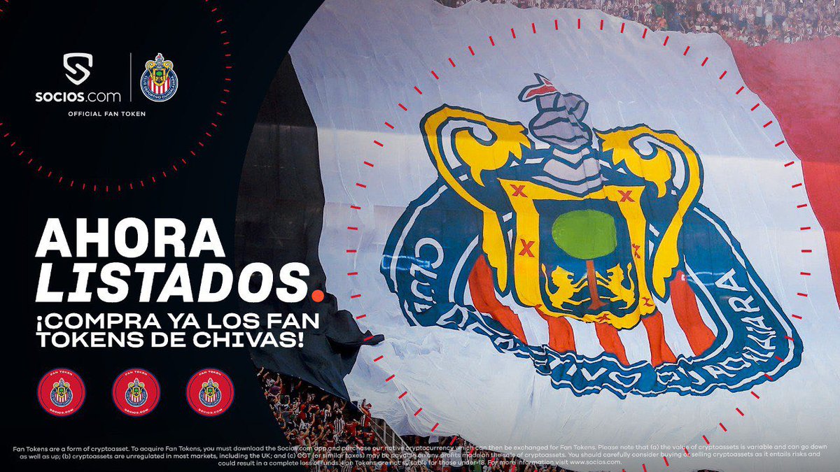 Chivas's tweet photo. ChivaHermano, ¡la espera ha terminado y ahora puedes obtener tus Chivas Fan Tokens!

Únete a los aficionados de @socios que están ganando recompensas exclusivas, llevándose premios increíbles y acercándose más a Chivas. 🔴⚪🐐 

📲 ¡Descarga la App y compra tus Fan Tokens de Chivas hoy mismo! https://t.co/zcArZDxif2