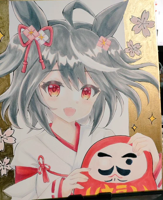 巫女キタちゃん巫女ダイヤちゃんも描いてるけどこみトレには間に合わなそう… 
