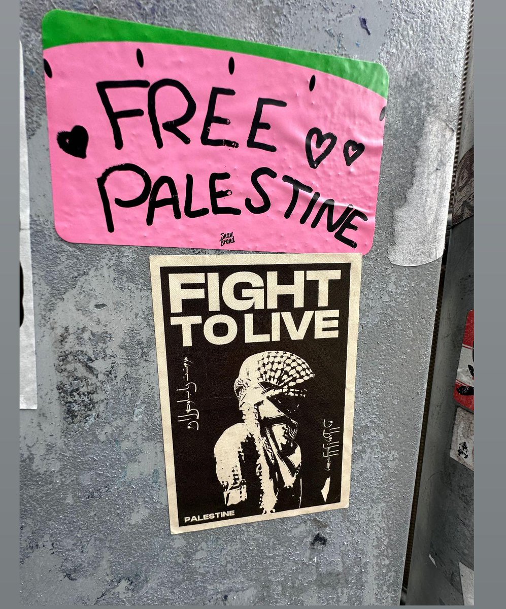 GraffitiRadical's tweet photo. Palestine solidarity stickers seen in Osaka, Japan https://t.co/OCvsgtwo2U