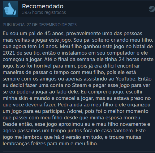 GregoryFelipeEF's tweet image. Fui ler as reviews do The Forest na Steam e encontrei uma pedrada emocionante