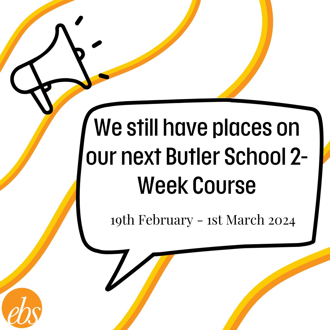 Book now to avoid missing out on our next Butler School! The two-week course provides information on a range of information including, Private House Tips and Techniques, Housekeeping, Mixology and many more! #DontMissOut #ebs #butler #school #feb2024