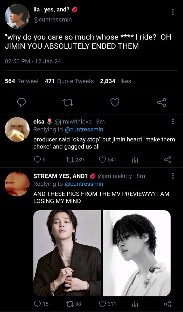 KOOKI3SLUVR's tweet photo. yes, and? 💋 #jikookau 

Idol JM comes back after a long hiatus with a new single that disses all his haters, and his fans go wild.

Rapper JK, who's never seen interacting with idols before, shocks everyone by posting an indirect about JM. https://t.co/su0ay7fEP2