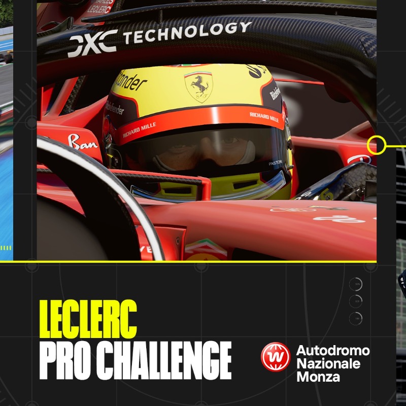 EASPORTSF1's tweet photo. We're giving you another chance to unlock some @ScuderiaFerrari rewards in #F123 🔓
Take on the featured #ProChallenge, Scenario, and Replay events for a chance to pick up a pair of @Charles_Leclerc @Carlossainz55's helmets in-game 🔴🟡
▶ F1 World > Play > Solo & Multiplayer https://t.co/Dbd9TX0VeD