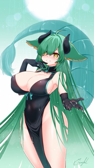 水を司る神様、水竜のリンセン。#狐の話 