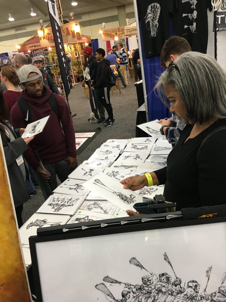 TheArtofLax's tweet photo. #FBF 2018. Remembering #LaxCon. This was the last time I was an exhibitor at the former event. RIP, Alf.
Don’t miss the stress prepping for it, but miss seeing so many people.
#FlashbackFriday #LaxCon #ForArtForLax https://t.co/K7KPjHXadd
