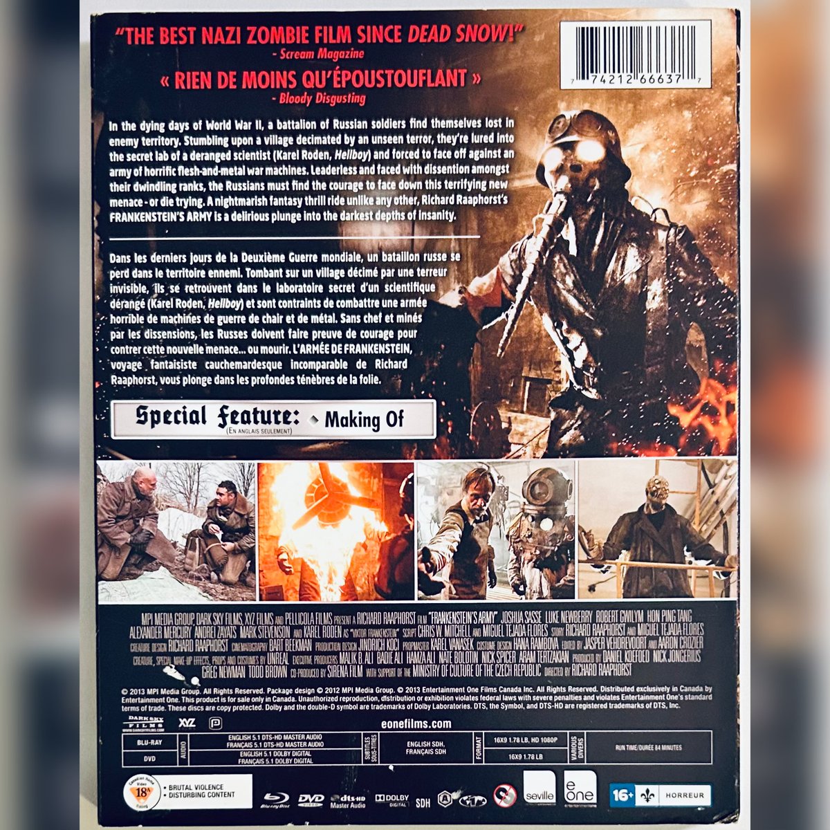 rareflicksplus's tweet photo. #NewArrival! Frankenstein’s Army (Blu-ray/DVD, 2013) w/ Slipcover 2-Disc Set Horror RARE OOP
https://t.co/EM85RLlgFv
#FrankensteinsArmy #Slipcover #nazizombies #zombies #DVD #DVDs #PhysicalMedia #Horror #HorrorMovie #HorrorCommunity #nazizombie #foundfootage https://t.co/UZkxQQGgEn