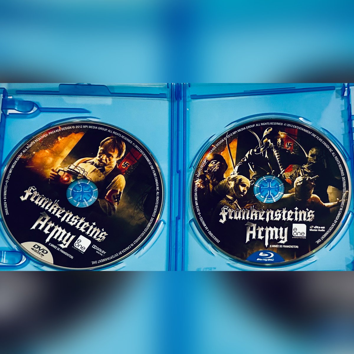 rareflicksplus's tweet photo. #NewArrival! Frankenstein’s Army (Blu-ray/DVD, 2013) w/ Slipcover 2-Disc Set Horror RARE OOP
https://t.co/EM85RLlgFv
#FrankensteinsArmy #Slipcover #nazizombies #zombies #DVD #DVDs #PhysicalMedia #Horror #HorrorMovie #HorrorCommunity #nazizombie #foundfootage https://t.co/UZkxQQGgEn