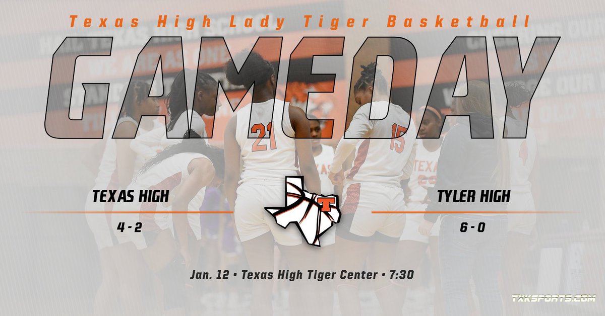THSGirlsBB's tweet photo. Big Game Tonight in the Tiger Center against the Tyler High Lady Lions! 🧡 https://t.co/cl4vfNXk7y
