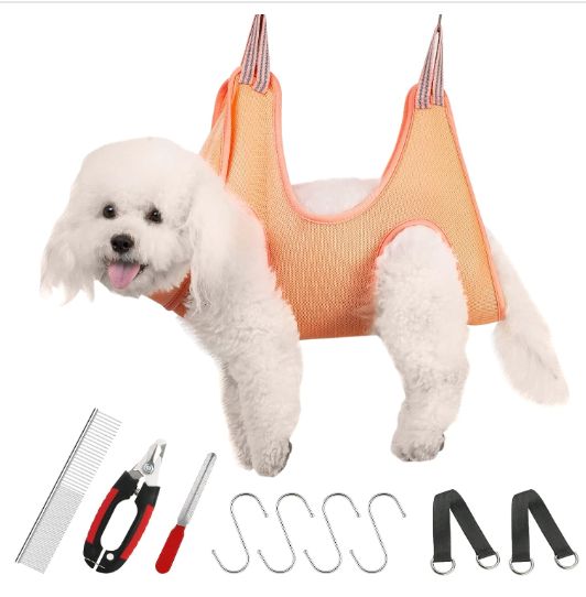 Introducing the Dog Grooming Hammock – the revolutionary solution for stress-free pet grooming! Crafted with both your furry friend's comfort and your convenience in mind, this innovative hammock transforms grooming sessions into a breeze.

🌟 Comfort for Your Pup: The hammock