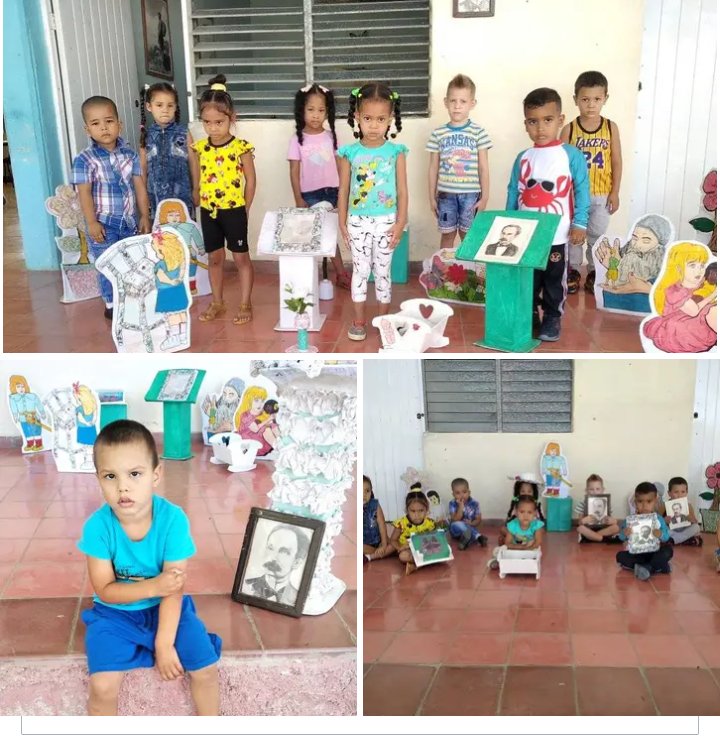 TamayoAriagnis's tweet photo. Nuestros niños de la primera infancia rinden homenaje al 171 aniversario al natalicio de nuestro héroe nacional.
#PorLaHistoria
@CaridadLen9236
@BorgesOlivero
@btan0987
@CubaMined
@EducacionRio
@Mendoza40860131
@CMKXDigital https://t.co/4UMmduGUWv
