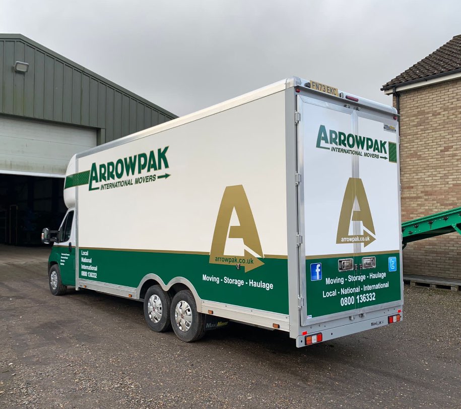 ArrowpakInt's tweet image. New purpose built 5.5Ton vehicle from #maximover large volume vehicle for those tight lanes and poor access areas. #Professional #movers #storage #Haulage