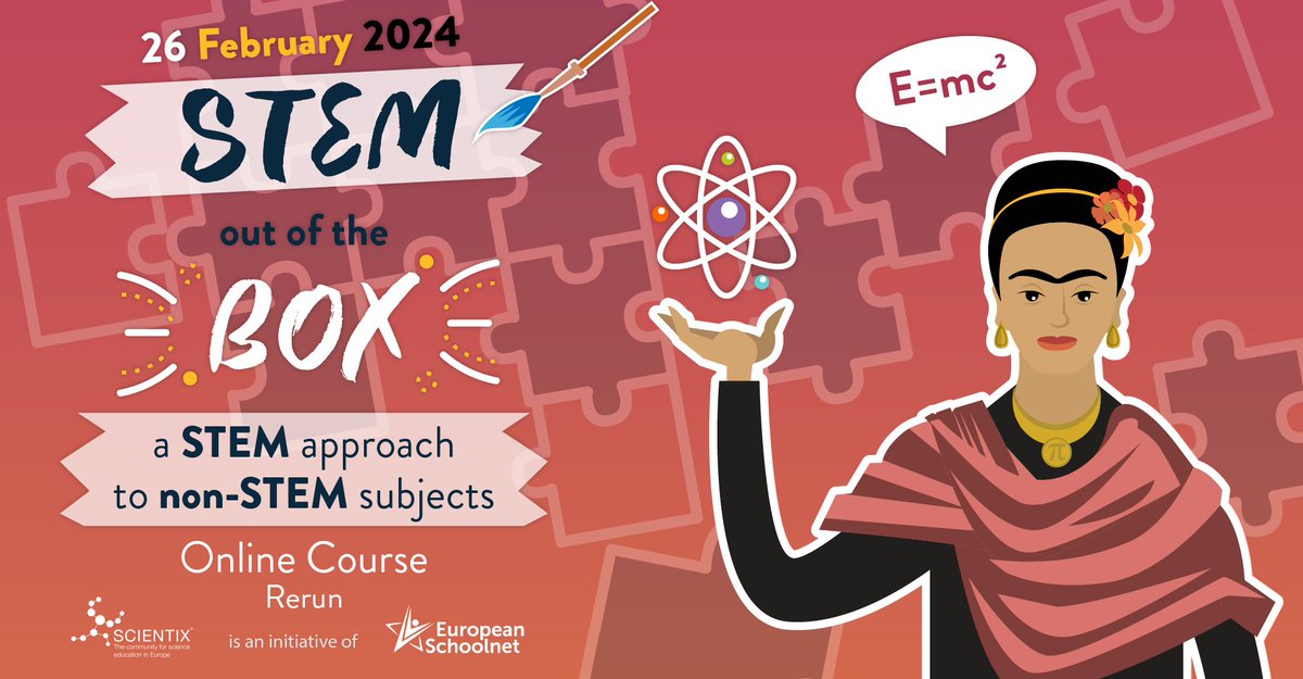 eu_schoolnet's tweet photo. โ๏ธDo you teach humanities, social sciences, or art subjects, but have you always had a passion for STEM?
๐ฅDon't leave this passion unchecked & combine it with your teaching!
๐In the #STEMOutoftheBox MOOC Rerun you can discover many ways to do so: https://t.co/LZAXPhw2VF https://t.co/q2VRpJzD0m