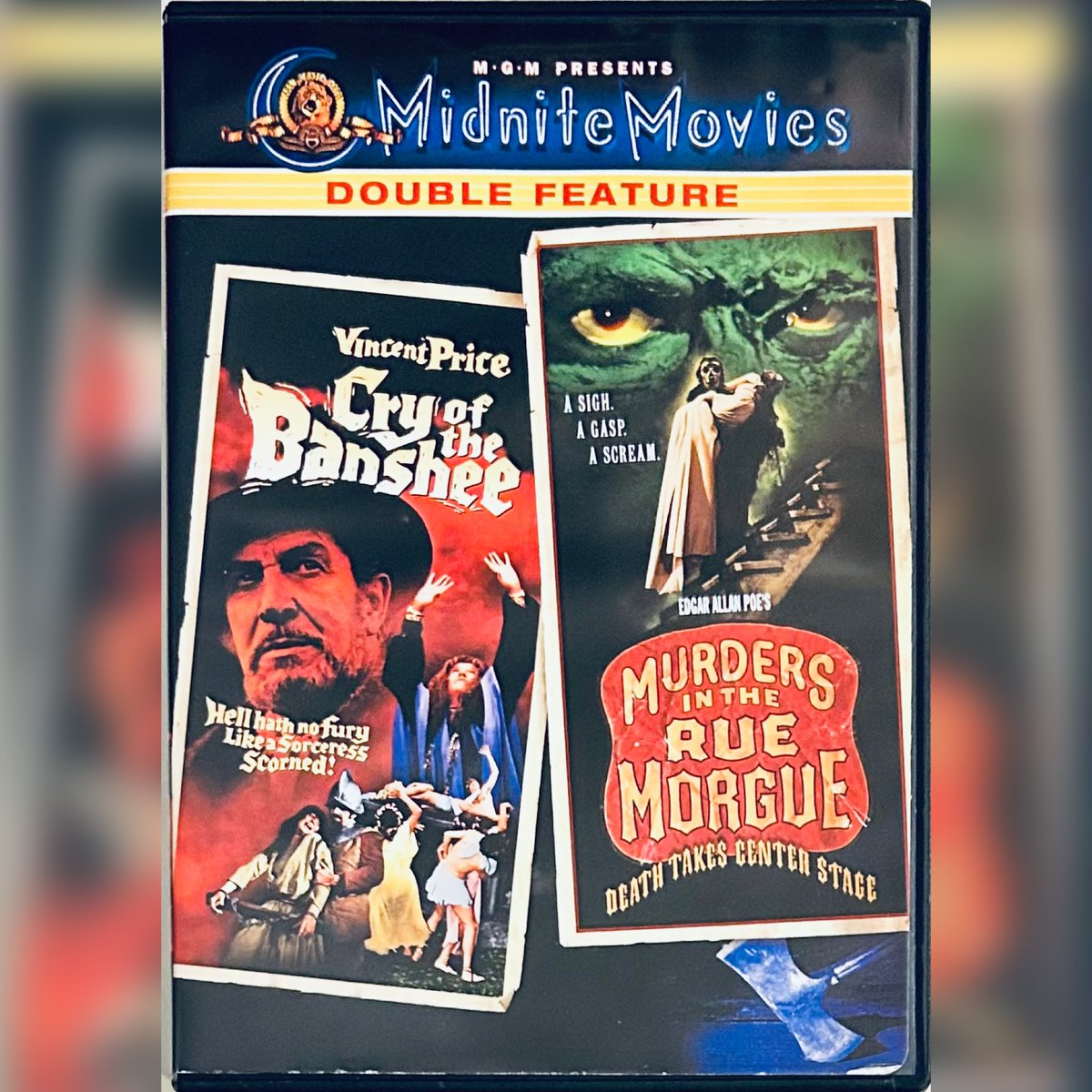 rareflicksplus's tweet photo. #NewArrival! Cry of the Banshee/Murders in the Rue Morgue (DVD, 2003) MGM Horror OOP
https://t.co/d3TPd3hNzF
#CryoftheBanshee #MurdersintheRueMorgue #VincentPrice #MGM #OOP #DVD #DVDs #PhysicalMedia #Flashback #Horror #HorrorMovie #HorrorCommunity https://t.co/AfhZvp9bpu